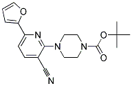 4-(3-CYANO-6-FURAN-2-YL-PYRIDIN-2-YL)-PIPERAZINE-1-CARBOXYLIC ACID TERT-BUTYL ESTER 结构式