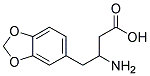 3-AMINO-4-(BENZO[D][1,3]DIOXOL-5-YL)BUTANOIC ACID 结构式