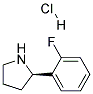 (R)-2-(2-FLUOROPHENYL)PYRROLIDINE HYDROCHLORIDE 结构式