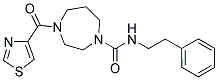 N-(2-PHENYLETHYL)-4-(1,3-THIAZOL-4-YLCARBONYL)-1,4-DIAZEPANE-1-CARBOXAMIDE 结构式