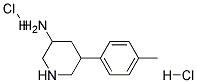 5-P-TOLYLPIPERIDIN-3-AMINE DIHYDROCHLORIDE 结构式