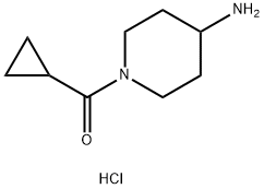 (4-氨基哌啶-1-基)(环丙基)甲酮盐酸盐 结构式
