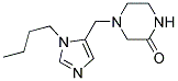 4-(3-BUTYL-3H-IMIDAZOL-4-YLMETHYL)-PIPERAZIN-2-ONE 结构式