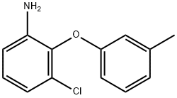 3-氯-2-(间甲苯氧基)苯胺 结构式