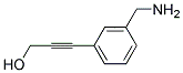 3-(3-AMINOMETHYL-PHENYL)-PROP-2-YN-1-OL 结构式