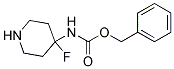 BENZYL 4-FLUOROPIPERIDIN-4-YLCARBAMATE 结构式