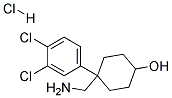 4-(AMINOMETHYL)-4-(3,4-DICHLOROPHENYL)CYCLOHEXANOL HYDROCHLORIDE 结构式