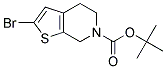 TERT-BUTYL 2-BROMO-4,7-DIHYDROTHIENO[2,3-C]PYRIDINE-6(5H)-CARBOXYLATE 结构式