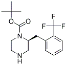 (S)-2-(2-TRIFLUOROMETHYL-BENZYL)-PIPERAZINE-1-CARBOXYLIC ACID TERT-BUTYL ESTER 结构式