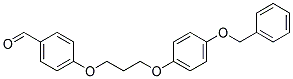 4-{3-[4-(BENZYLOXY)PHENOXY]-PROPOXY}BENZENECARBALDEHYDE 结构式