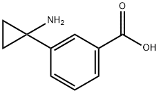 3-(1-氨基环丙基)苯甲酸 结构式
