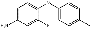 3-FLUORO-4-(4-METHYLPHENOXY)ANILINE 结构式