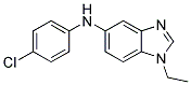 (4-CHLORO-PHENYL)-(1-ETHYL-1H-BENZOIMIDAZOL-5-YL)-AMINE 结构式