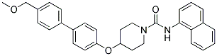 4-([4'-(METHOXYMETHYL)BIPHENYL-4-YL]OXY)-N-1-NAPHTHYLPIPERIDINE-1-CARBOXAMIDE 结构式
