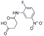 N-(2-FLUORO-5-NITRO-PHENYL)-SUCCINAMIC ACID 结构式