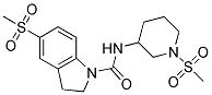 5-(METHYLSULFONYL)-N-[1-(METHYLSULFONYL)PIPERIDIN-3-YL]INDOLINE-1-CARBOXAMIDE 结构式