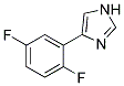 4-(2,5-DIFLUORO-PHENYL)-1H-IMIDAZOLE 结构式