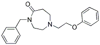 4-BENZYL-1-(2-PHENOXYETHYL)-1,4-DIAZEPAN-5-ONE 结构式