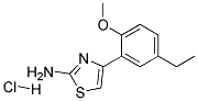 4-(5-ETHYL-2-METHOXYPHENYL)-1,3-THIAZOL-2-YLAMINE HYDROCHLORIDE 结构式