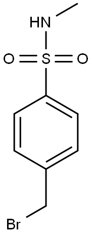 4-BROMOMETHYL-N-METHYL-BENZENESULFONAMIDE 结构式