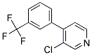 3-CHLORO-4-(3-(TRIFLUOROMETHYL)PHENYL) PYRIDINE 结构式