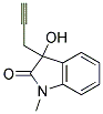 3-Hydroxy-1-methyl-3-prop-2-ynyl-1,3-dihydro-indol-2-one 结构式