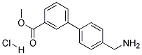 4'-AMINOMETHYL-BIPHENYL-3-CARBOXYLIC ACID METHYL ESTER HYDROCHLORIDE 结构式