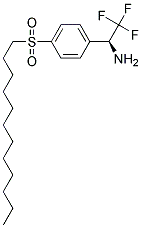 (S)-1-[4-(DODECANE-1-SULFONYL)-PHENYL]-2,2,2-TRIFLUORO-ETHYLAMINE 结构式