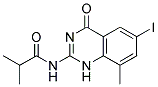 N-(6-IODO-8-METHYL-4-OXO-1,4-DIHYDRO-QUINAZOLIN-2-YL)-ISOBUTYRAMIDE 结构式