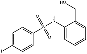 N-[2-(HYDROXYMETHYL)PHENYL]-4-IODOBENZENESULFONAMIDE 结构式