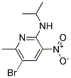 (5-BROMO-6-METHYL-3-NITRO-PYRIDIN-2-YL)-ISOPROPYL-AMINE 结构式