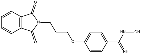 4-[3-(1,3-DIOXO-1,3-DIHYDRO-2H-ISOINDOL-2-YL)PROPOXY]-N'-HYDROXYBENZENECARBOXIMIDAMIDE 结构式