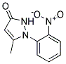 5-Methyl-1-(2-nitrophenyl)pyrazol-3-one 结构式