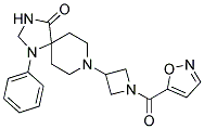 8-[1-(ISOXAZOL-5-YLCARBONYL)AZETIDIN-3-YL]-1-PHENYL-1,3,8-TRIAZASPIRO[4.5]DECAN-4-ONE 结构式