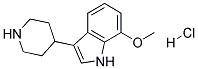 7-METHOXY-3-(PIPERIDIN-4-YL)-1H-INDOLE HYDROCHLORIDE 结构式