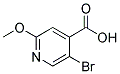 5-BROMO-2-METHOXY-ISONICOTINIC ACID 结构式