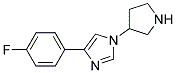 4-(4-FLUORO-PHENYL)-1-PYRROLIDIN-3-YL-1H-IMIDAZOLE 结构式