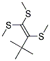 3,3-DIMETHYL-1,1,2-TRIS-METHYLSULFANYL-BUT-1-ENE 结构式
