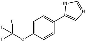 5-[4-(三氟甲氧基)苯基]-1H-咪唑 结构式