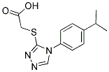 [[4-(4-ISOPROPYLPHENYL)-4H-1,2,4-TRIAZOL-3-YL]THIO]ACETIC ACID 结构式