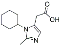 (3-Cyclohexyl-2-methyl-imidazol-4-yl)-acetic acid 结构式