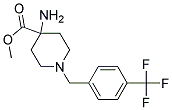 METHYL 4-AMINO-1-(4-(TRIFLUOROMETHYL)BENZYL)PIPERIDINE-4-CARBOXYLATE 结构式