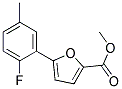 5-(2-Fluoro-5-methylphenyl)furan-2-carboxylic acid methyl ester 结构式