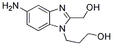 3-(5-AMINO-2-HYDROXYMETHYL-BENZOIMIDAZOL-1-YL)-PROPAN-1-OL 结构式