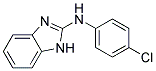 N-(4-CHLOROPHENYL)-1H-BENZIMIDAZOL-2-AMINE 结构式