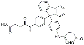 N-(4-(9-[4-(3-CARBOXY-PROPIONYLAMINO)-PHENYL]-9H-FLUOREN-9-YL)-PHENYL)-SUCCINAMIC ACID 结构式