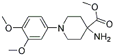 METHYL 4-AMINO-1-(3,4-DIMETHOXYPHENYL)PIPERIDINE-4-CARBOXYLATE 结构式