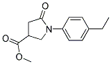 METHYL 1-(4-ETHYLPHENYL)-5-OXOPYRROLIDINE-3-CARBOXYLATE 结构式