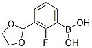 [3-(1,3-DIOXOLAN-2-YL)-2-FLUOROPHENYL]BORONIC ACID 结构式