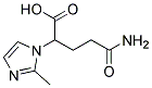4-CARBAMOYL-2-(2-METHYLIMIDAZOL-1-YL)BUTYRIC ACID 结构式